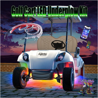 Golf cart underglow lights kit main pic