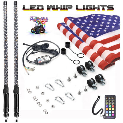 LED whips kit contents and main image