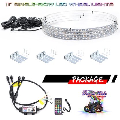 LED Wheel Lights 11 for Golf Carts - Dazzle Ride