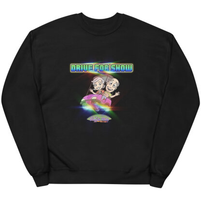 Pink Golf Cart Sweatshirt "Drive for Show" - Image 2