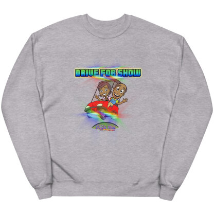 Red Golf Cart Sweatshirt "Drive For Show" - Image 3