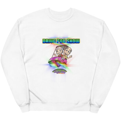 Pink Golf Cart Sweatshirt "Drive for Show"