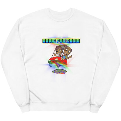 Red Golf Cart Sweatshirt "Drive For Show"