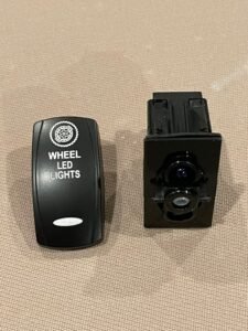 Custom LED wheel light rocker switch for customer