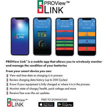 PROView Link golf cart battery fuel-gauge smart phone app overview