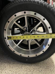 Pic of customer rim opening just less than 11 inches