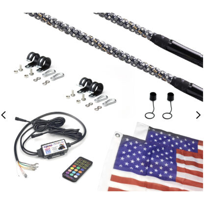 LED whip light kit package contents