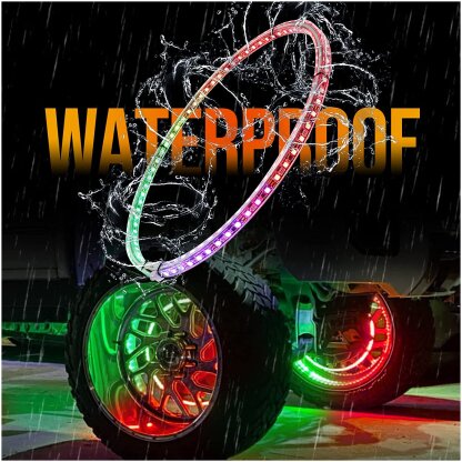 Double-row LED wheel lights waterproof picture