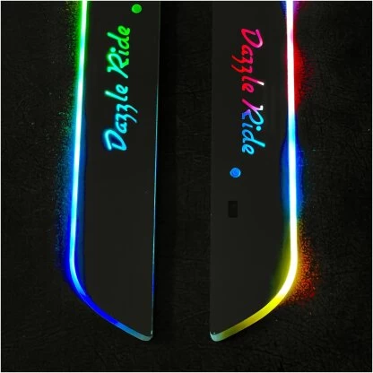 LED Custom Vehicle Sill with Dazzle Ride Logo and Video