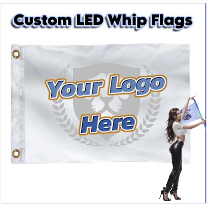 Custom LED whip flags main product pic