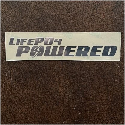 LiFePO4 Powered chrome decal secondary product image