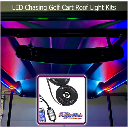 Golf cart LED roof light kit main product photo