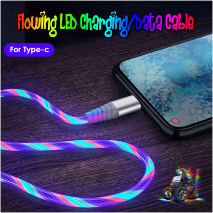 Product main photo for Dazzle Ride flowing LED charging and data cables