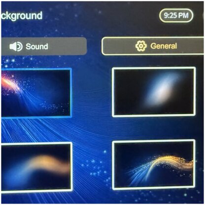 Product image for upgraded head unit selectable backgrounds screen