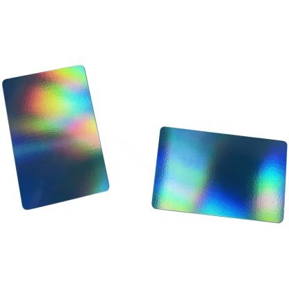 Key Card in Holographic Color Change Finish